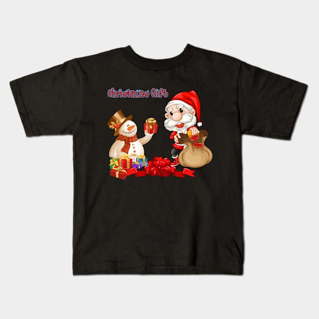 christmas173 Kids T-Shirt by dezhta